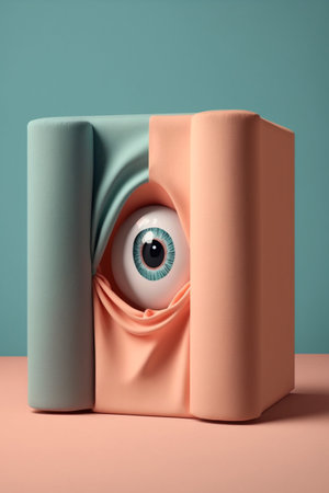 Podium for product advertisement , restaurant menus or new makeup product ads with beautiful minimalist objects for immersionの写真素材