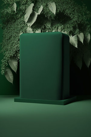 Podium for product advertisement or restaurant menus minimalist designの写真素材