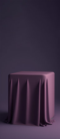 Podium for product advertisement or restaurant menus minimalist design