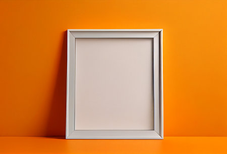 Empty picture frame with copy space for quotes, products, photosの写真素材