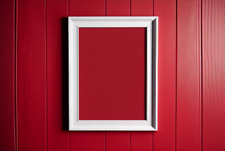Empty picture frame with copy space for quotes, products, photosの写真素材