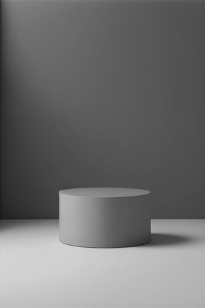 Podium for product advertisement or restaurant menus minimalist designの写真素材