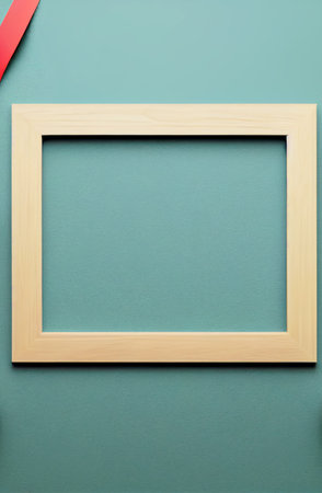 Flat flayed frame with copy space 3d illustratedの写真素材