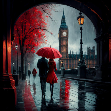 Beautiful cute couples celebrating valentines day 3d illustratedの写真素材
