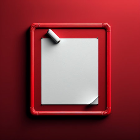 Empty frame with copy space for quotes or products 3d illustrated