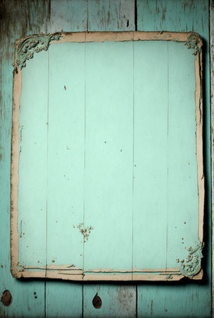 Empty antique frame with copy space for quotes or products 3d illustratedの写真素材