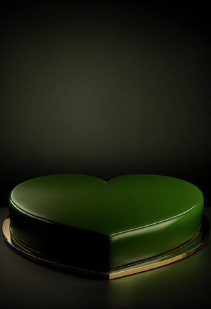 Podium for product advertisement or restaurant menus with colorful background, minimalist designの写真素材