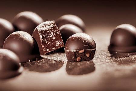 Vertical shot of delicious chocolate