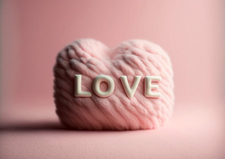 Vertical shot of hope sign minimalist design, valentine day giftの写真素材