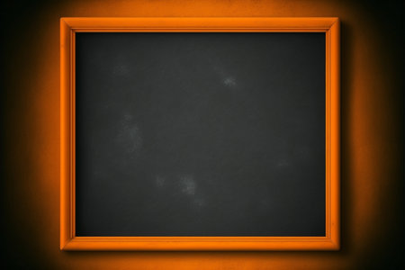 Vertical shot of Empty picture frame with copy space for quotes, products, photosの写真素材