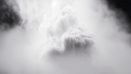 Vertical shot of white smoke effect backgroundの素材