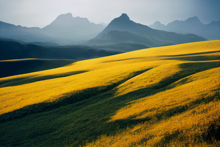 Vertical shot of beautiful untouched natureの素材