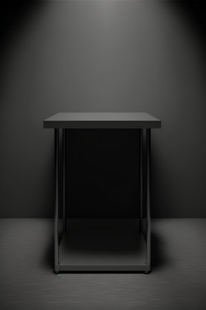 Podium for product advertisement or restaurant menus with beautiful colorful backgroundの素材