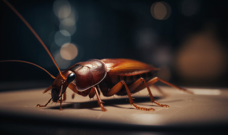 close up of a cockroachの素材