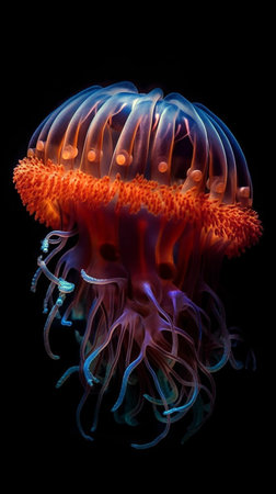 Mysterious colorful sea creaturesの素材