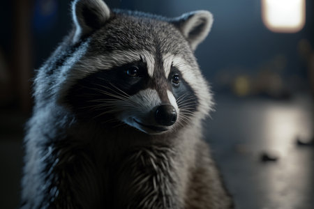 portrait of a raccoonの素材