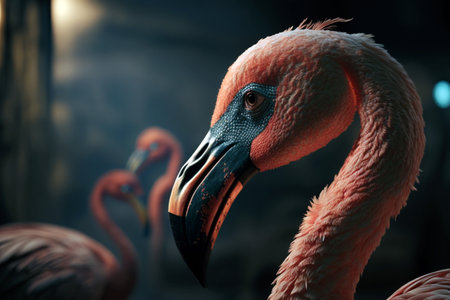 Flamingo bird farmの素材
