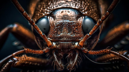 close up of a cockroachの素材
