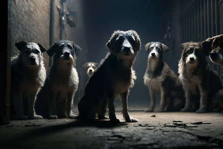 Portrait of a cute dogの素材