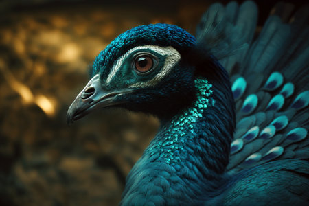 portrait of a peacockの素材