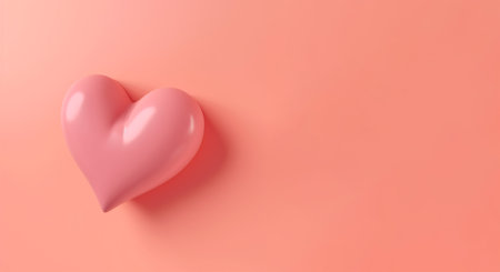 heart on a pink backgroundの素材