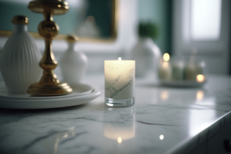 romantic candles in houseの素材