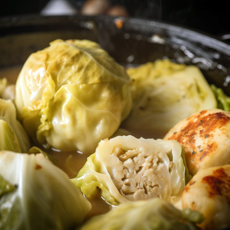 Dinner with Cabbage and dumplingsの素材