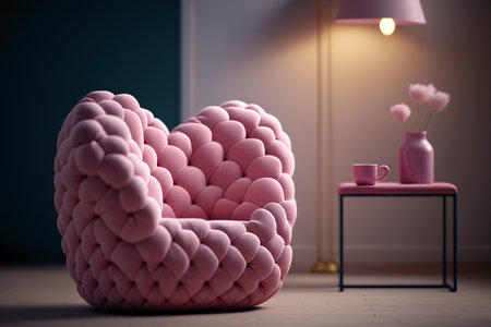 classic pink expensive armchairの素材