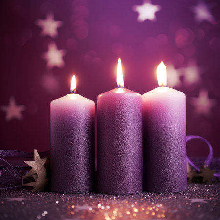 romantic candles in houseの素材