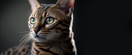 Portrait of a cute catの素材