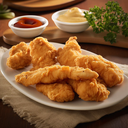 fried chicken nuggetsの素材