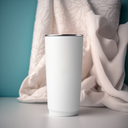 Empty Mug mock up for advertisement, photos, brandsの素材