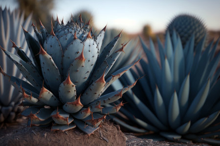 Blue agave flowerの素材