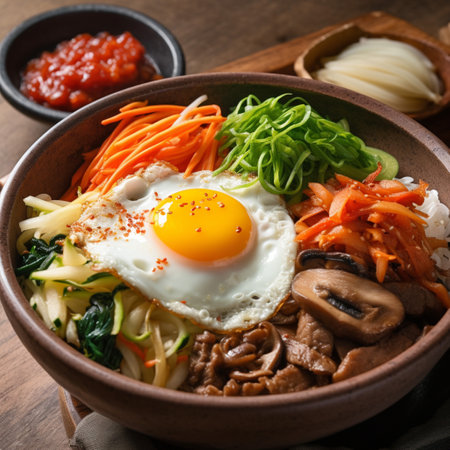 Delicious korean bibimkapの素材