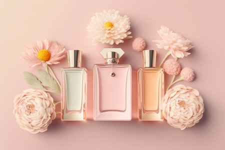 Bottle of perfume glass from environment friendly brandの素材