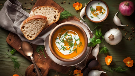 Hot vegetable soupの素材