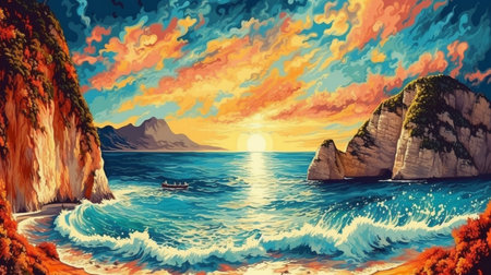 Beautiful magical landscapeの素材