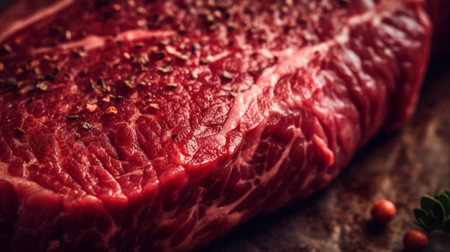 beef steak on a boardの素材