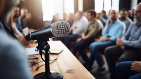 microphone on stage, standの素材