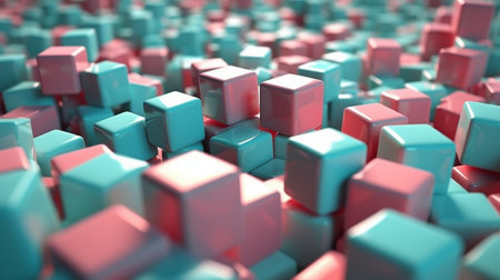 abstract cube backgroundの素材