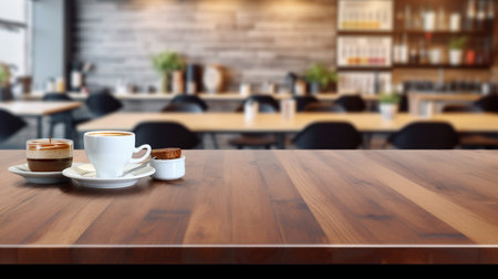 Podium for product advertisement or restaurant menus with beautiful backgroundの素材
