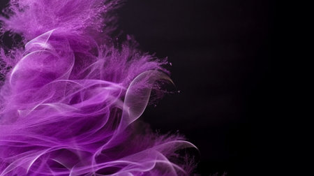 pink smoke on black backgroundの素材