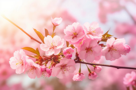 Beautiful spring flowersの素材