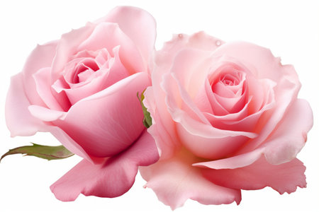 Beautiful pink rose isolatedの素材