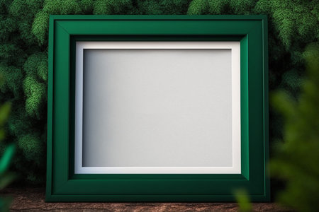 Empty picture frame with copy space for quotes, products, photosの素材