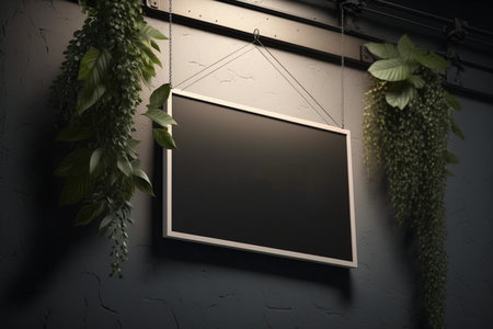 Empty picture frame with copy space for quotes, products, photosの素材