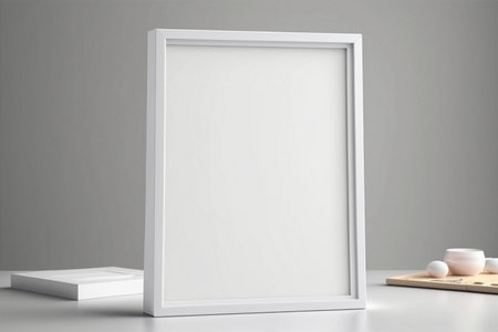 Empty picture frame with copy space for quotes, products, photosの素材
