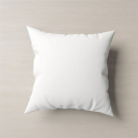 White pillow mock upの素材