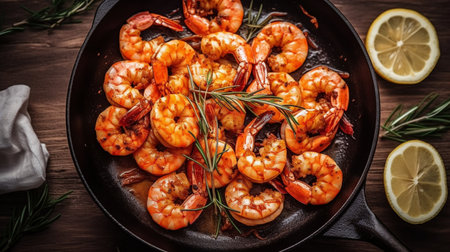 Delicious thai shrimp with cashew nutsの素材