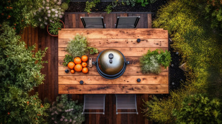 Delicious summer breakfast at morningの素材